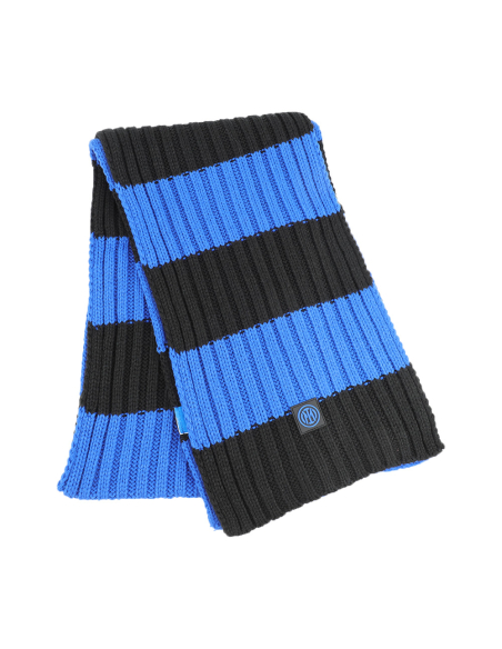 SCIARPA MAGLIA RIGHE 100%PC INTER