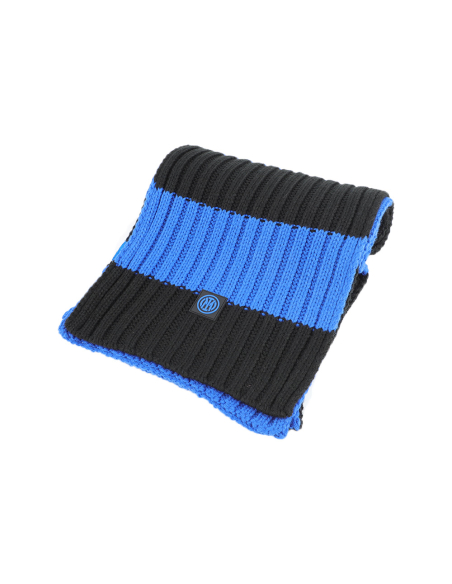 SCIARPA MAGLIA RIGHE 100%PC INTER