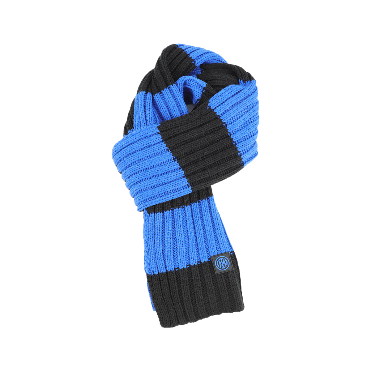 SCIARPA MAGLIA RIGHE 100%PC INTER