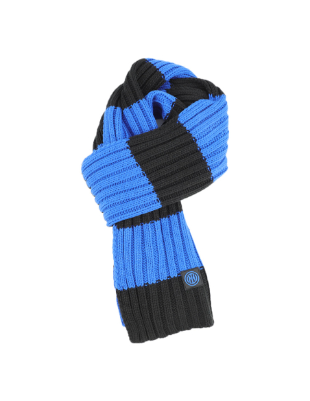 SCIARPA MAGLIA RIGHE 100%PC INTER