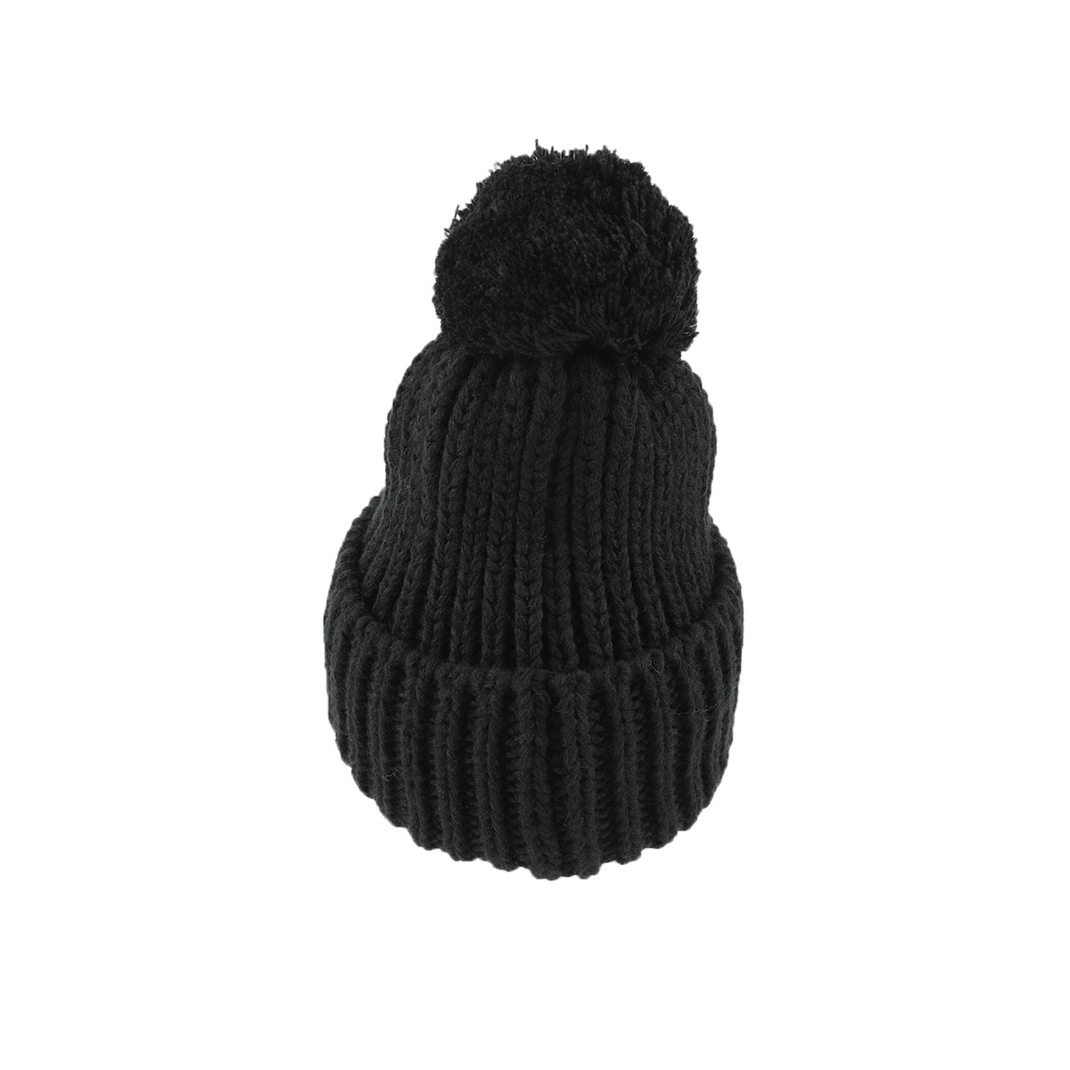 CAPPELLO UNITO C/PON PON NERO 100% PC INTER