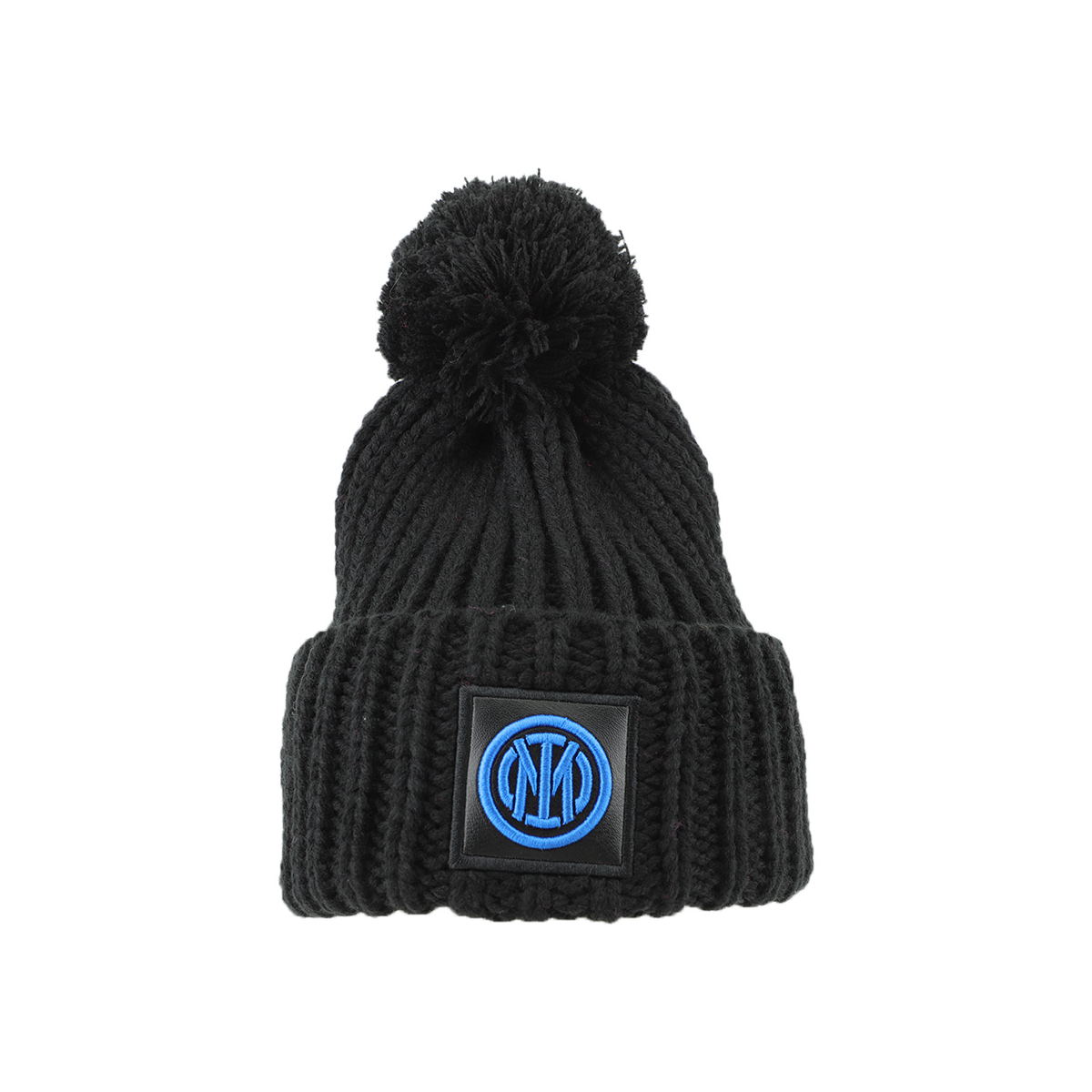 CAPPELLO UNITO C/PON PON NERO 100% PC INTER