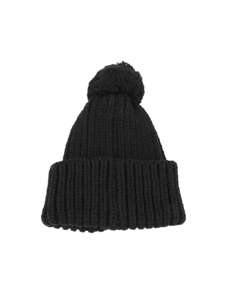 CAPPELLO UNITO C/PON PON NERO 100% PC INTER