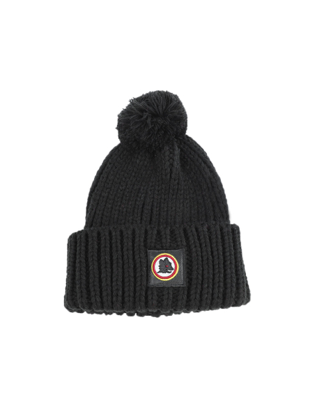 CAPPELLO UNITO C/PON PON NERO 100% PC ROMA