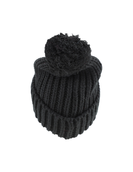 CAPPELLO UNITO C/PON PON NERO 100% PC ROMA