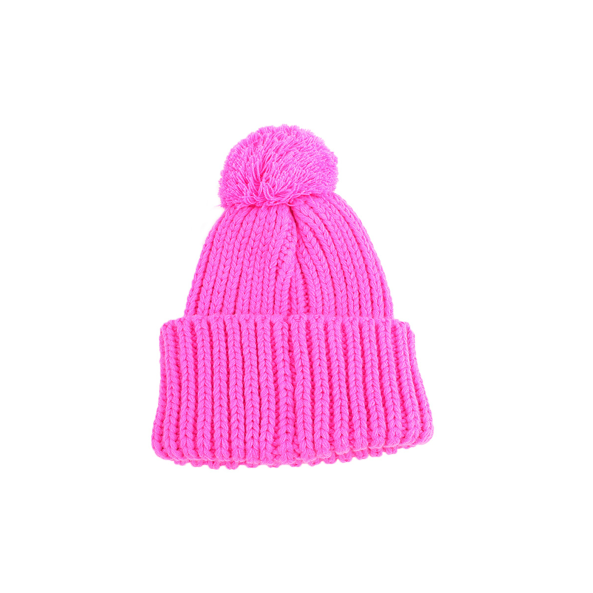 CAPPELLO UNITO C/PON PON FUXIA 100% PC ROMA