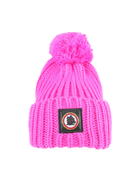 CAPPELLO UNITO C/PON PON FUXIA 100% PC ROMA