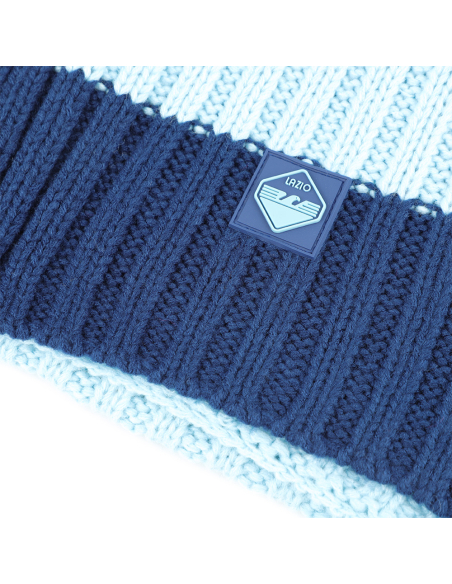 SCIARPA MAGLIA RIGHE 100%PC LAZIO