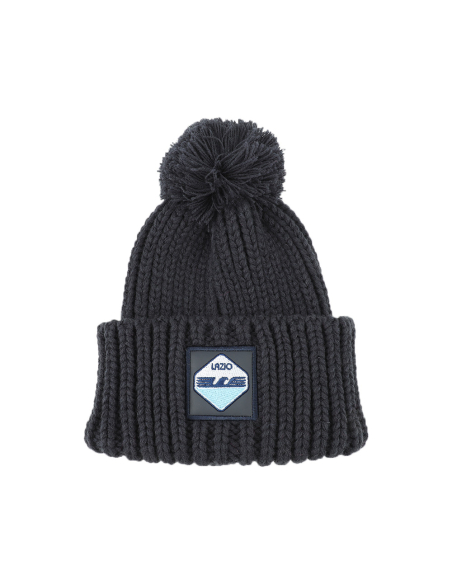 CAPPELLO UNITO C/PON PON NAVY 100% PC LAZIO