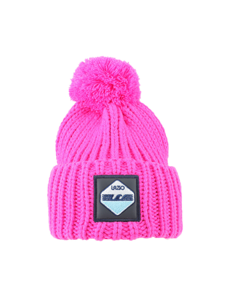CAPPELLO UNITO C/PON PON FUXIA 100% PC LAZIO