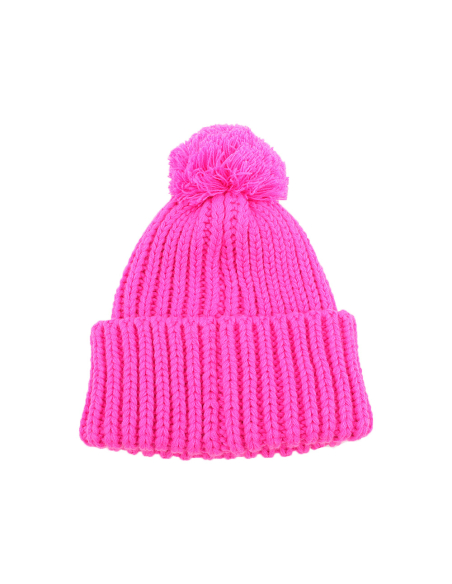 CAPPELLO UNITO C/PON PON FUXIA 100% PC LAZIO