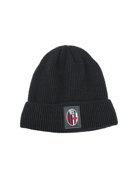 CAPPELLO SKIPPER MAGLIA 1X1 PATCH PELLE RICAMO INT.PILE 50%PC 50%PL BOLOGNA