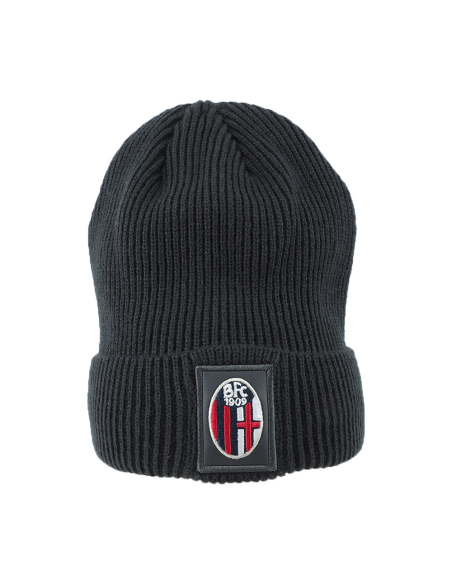CAPPELLO SKIPPER MAGLIA 1X1 PATCH PELLE RICAMO INT.PILE 50%PC 50%PL BOLOGNA