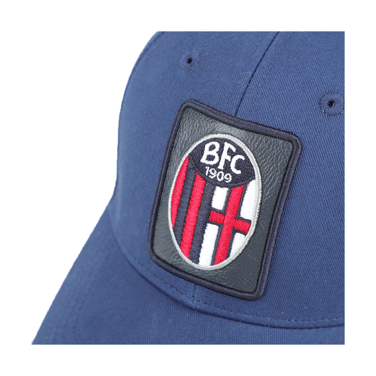 CAPPELLO BASEBALL PATCH PELLE RICAMO 100%CO BOLOGNA