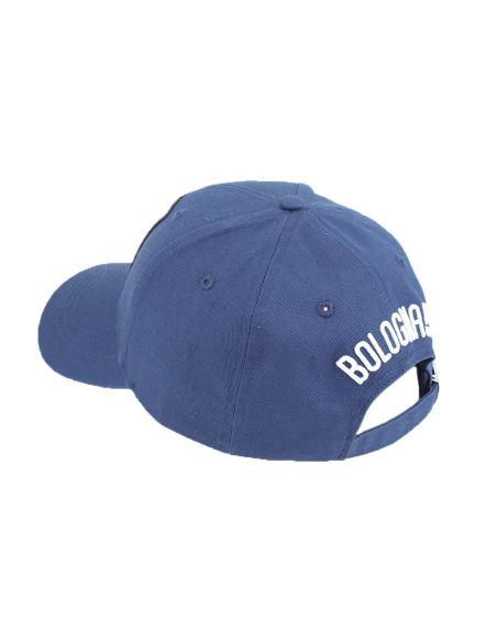 CAPPELLO BASEBALL PATCH PELLE RICAMO 100%CO BOLOGNA