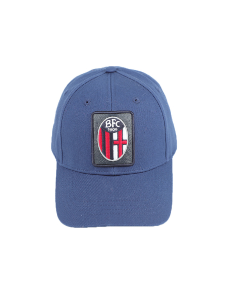 CAPPELLO BASEBALL PATCH PELLE RICAMO 100%CO BOLOGNA