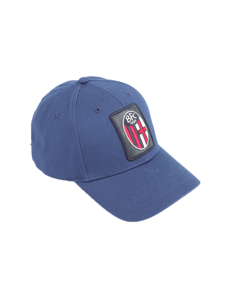 CAPPELLO BASEBALL PATCH PELLE RICAMO 100%CO BOLOGNA