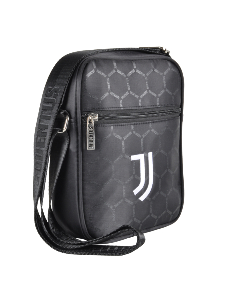 BORSELLO GRANDE STAMPATO NERO RIC BIANCO 50%NY 50%PVC JUVENTUS