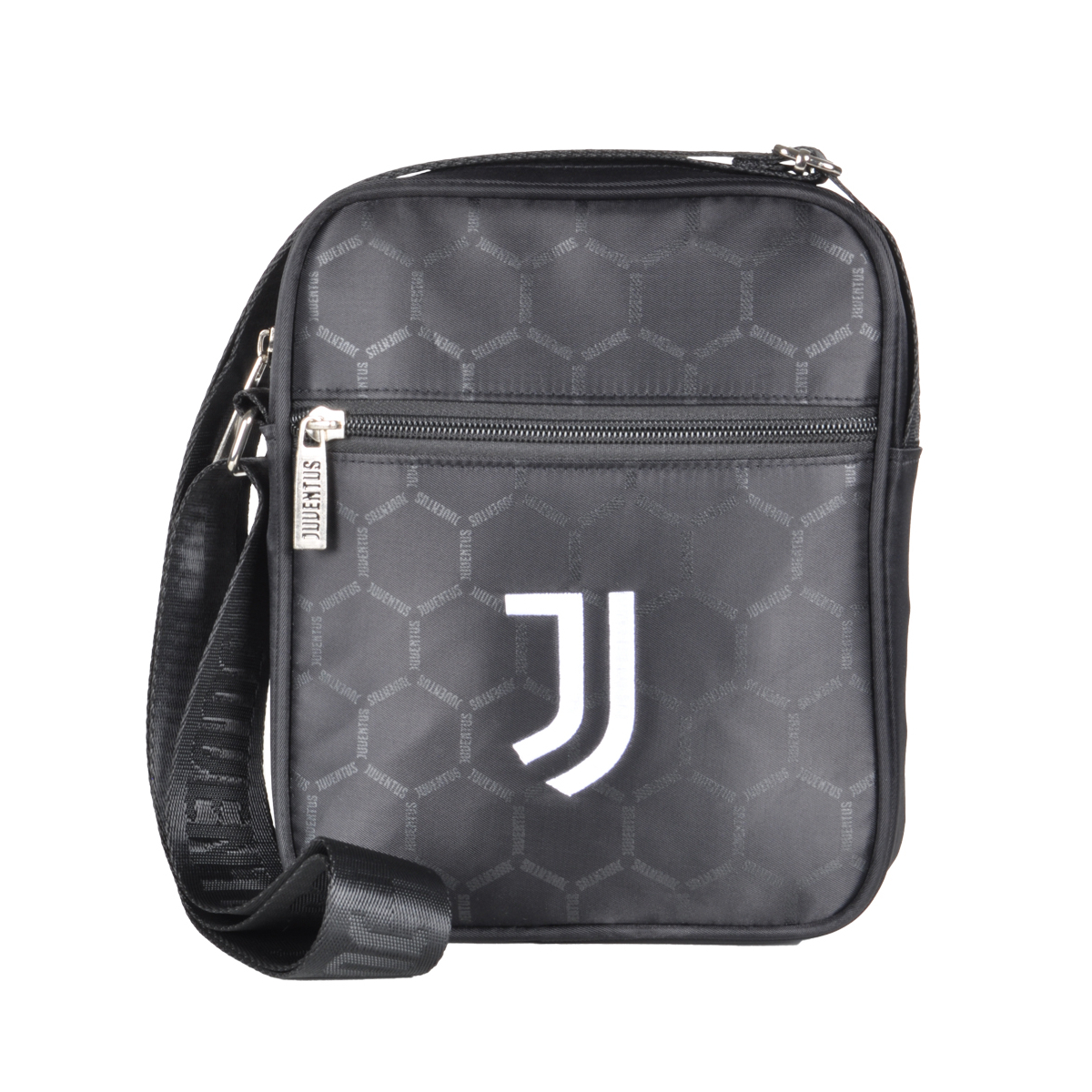 BORSELLO GRANDE STAMPATO NERO RIC BIANCO 50%NY 50%PVC JUVENTUS