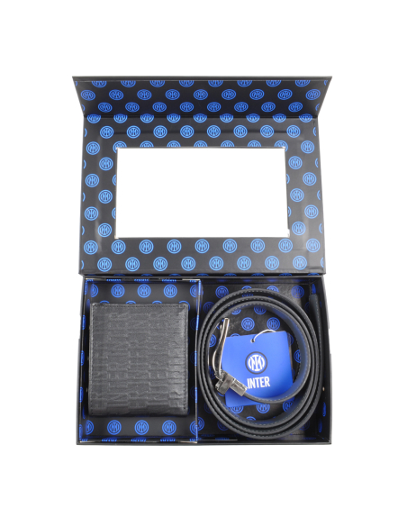 CINTURA  E PORTAFOGLIO 100% PELLE REVERSIBILE size S-M INTER