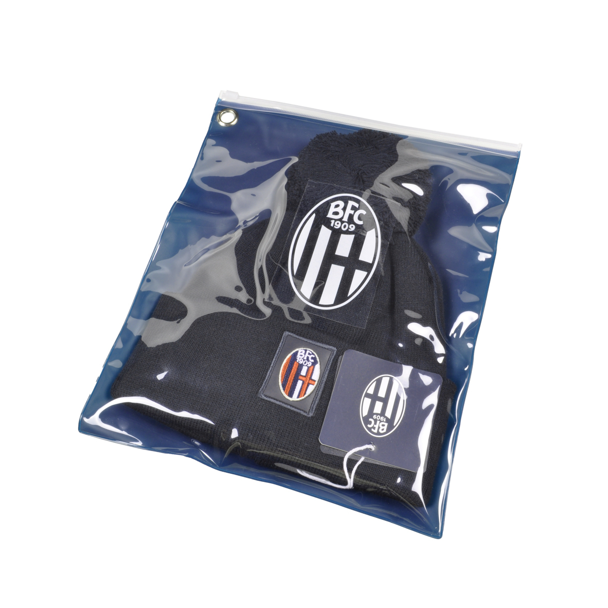 CAPPELLO PONPON MAGLIA LISCIA PATCH PELLE RICAMATO INT. PILE 50%PC 50%PL BOLOGNA