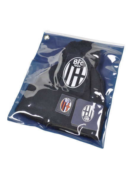 CAPPELLO PONPON MAGLIA LISCIA PATCH PELLE RICAMATO INT. PILE 50%PC 50%PL BOLOGNA
