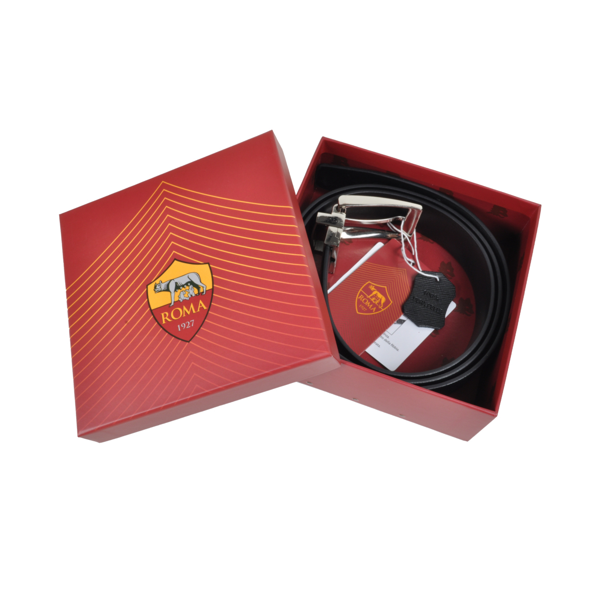 CINTURA PELLE CLASSICA REVERSIBILE SAFFIANO-LISCIA IN BOX size S-M ROMA