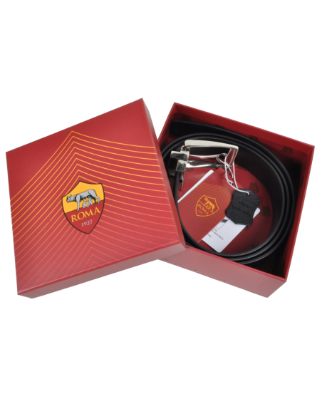 CINTURA PELLE CLASSICA REVERSIBILE SAFFIANO-LISCIA IN BOX size S-M ROMA