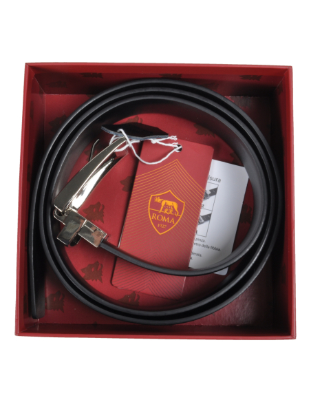 CINTURA PELLE CLASSICA REVERSIBILE SAFFIANO-LISCIA IN BOX size S-M ROMA