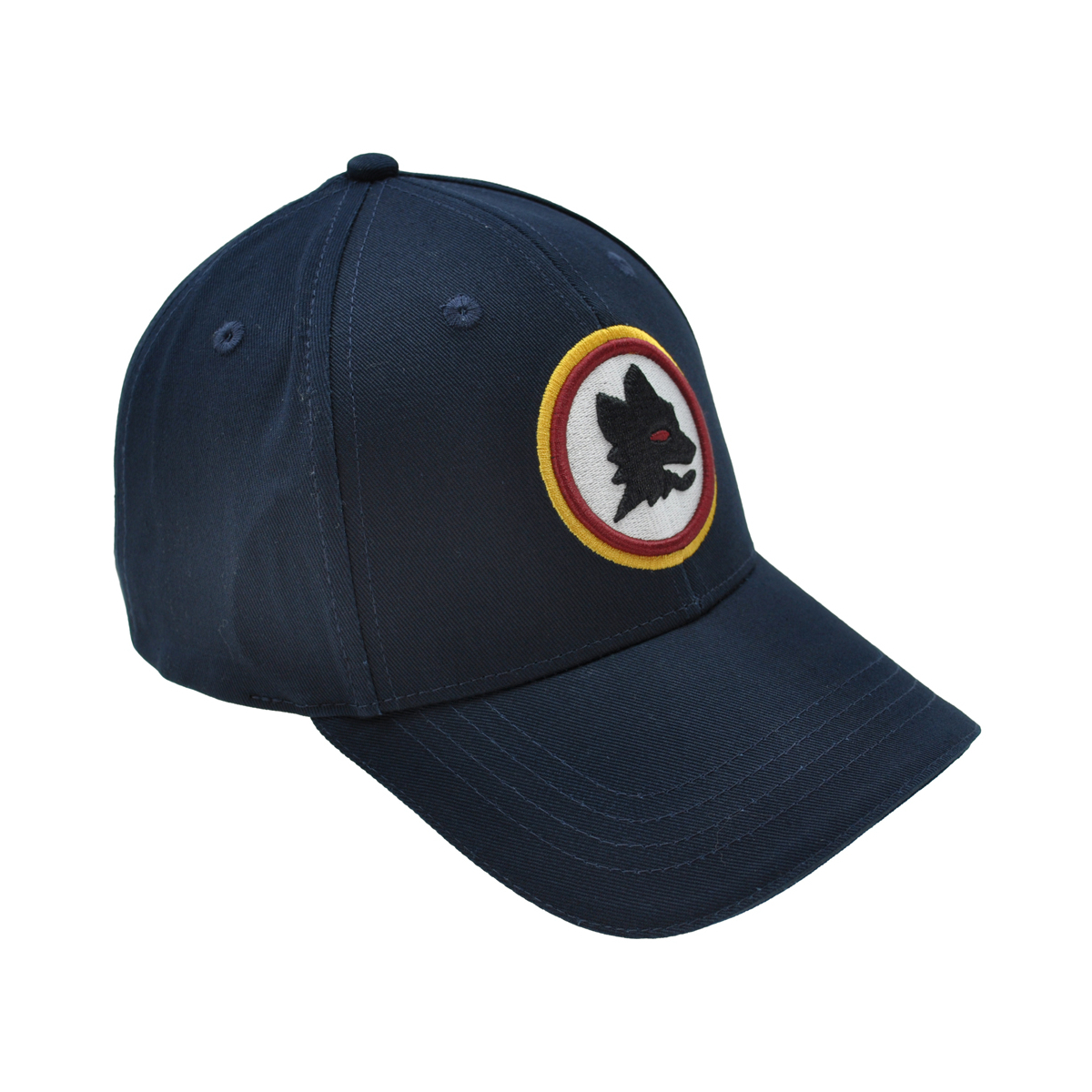CAPPELLO BASEBALL NAVY RICAMO Lupetto 3D colore 100%CO ROMA