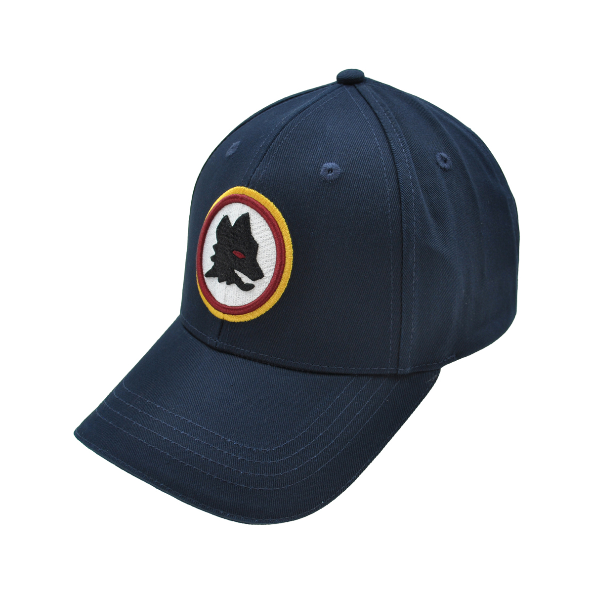 CAPPELLO BASEBALL NAVY RICAMO Lupetto 3D colore 100%CO ROMA