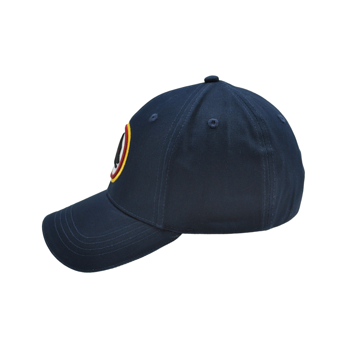 CAPPELLO BASEBALL NAVY RICAMO Lupetto 3D colore 100%CO ROMA