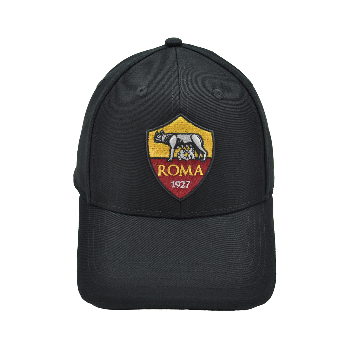 CAPPELLO BASEBALL NERO Ricamo 3D Crest 100%CO ROMA