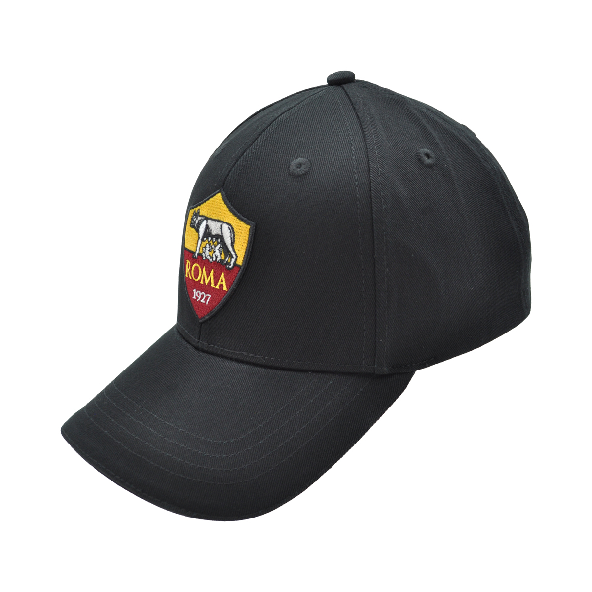 CAPPELLO BASEBALL NERO Ricamo 3D Crest 100%CO ROMA
