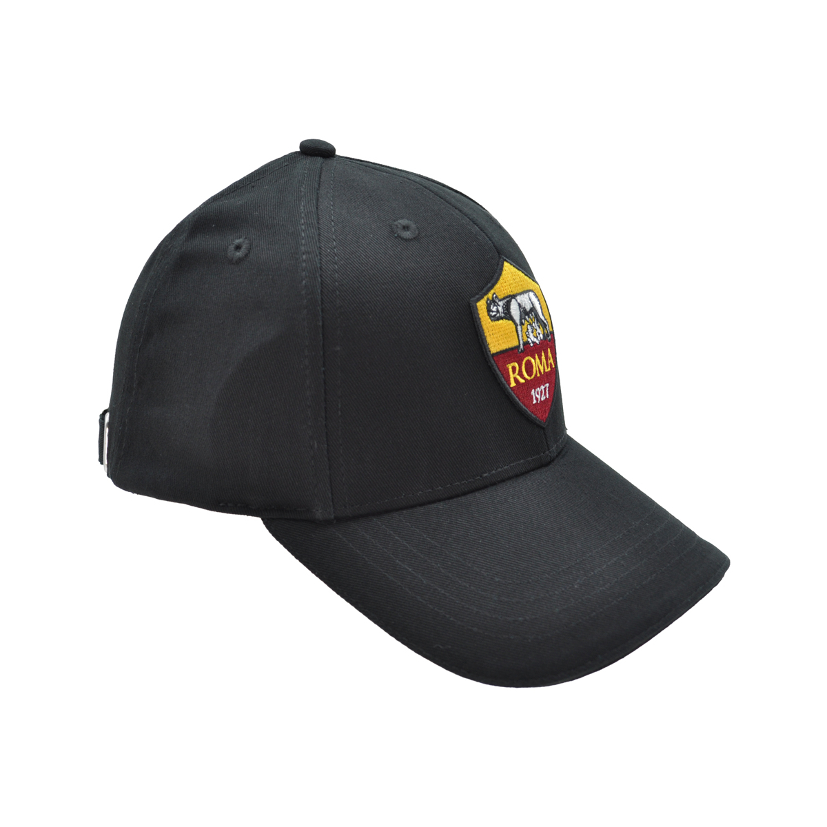 CAPPELLO BASEBALL NERO Ricamo 3D Crest 100%CO ROMA