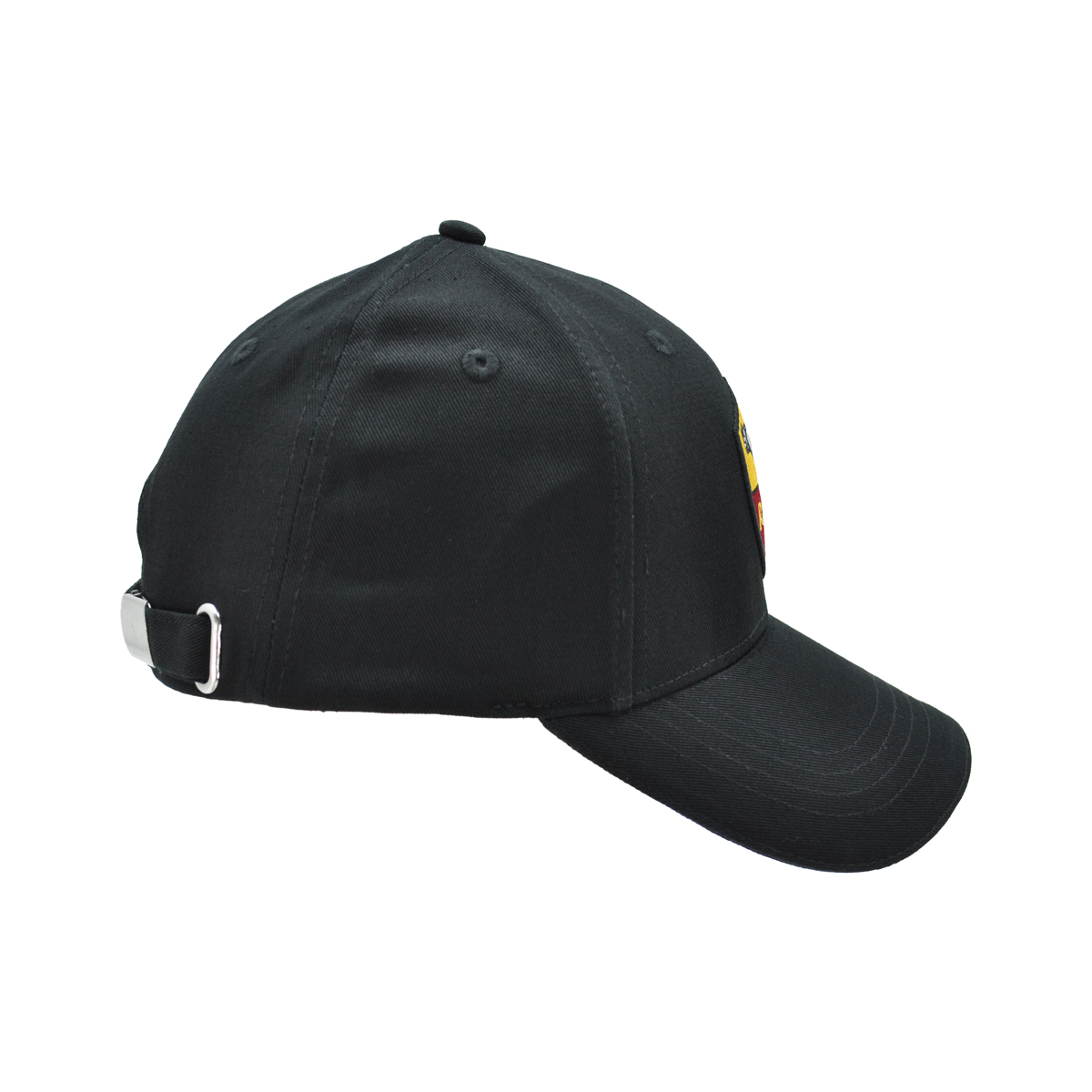 CAPPELLO BASEBALL NERO Ricamo 3D Crest 100%CO ROMA