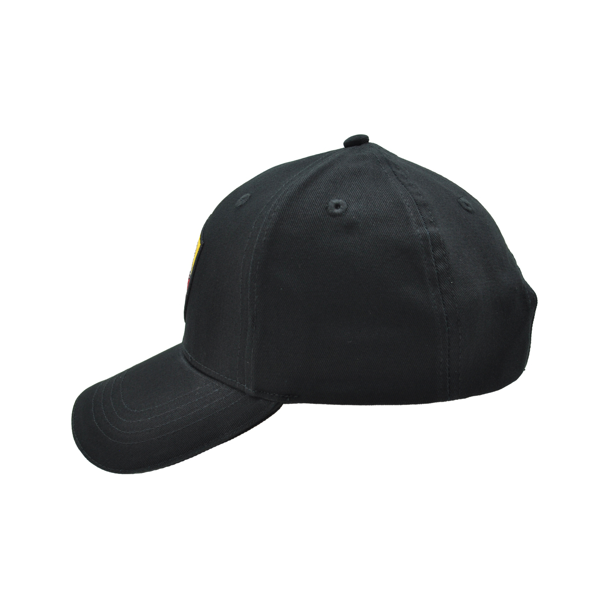 CAPPELLO BASEBALL NERO Ricamo 3D Crest 100%CO ROMA