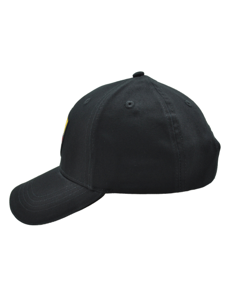 CAPPELLO BASEBALL NERO Ricamo 3D Crest 100%CO ROMA