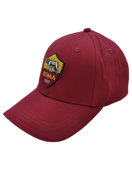 CAPPELLO BASEBALL ROSSO Ricamo 3D Crest 100%CO ROMA