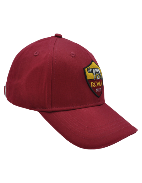 CAPPELLO BASEBALL ROSSO Ricamo 3D Crest 100%CO ROMA