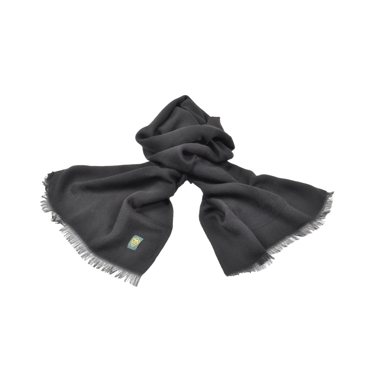 SCIARPA LOGATA IN BOX 50%PC 38%MD 8%WO 4%WP MADE IN ITALY ROMA