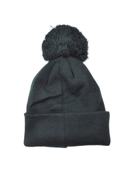 CAPPELLO PONPON MAGLIA LISCIA PATCH PELLE RICAMATO INT. PILE 50%PC 50%PL ROMA