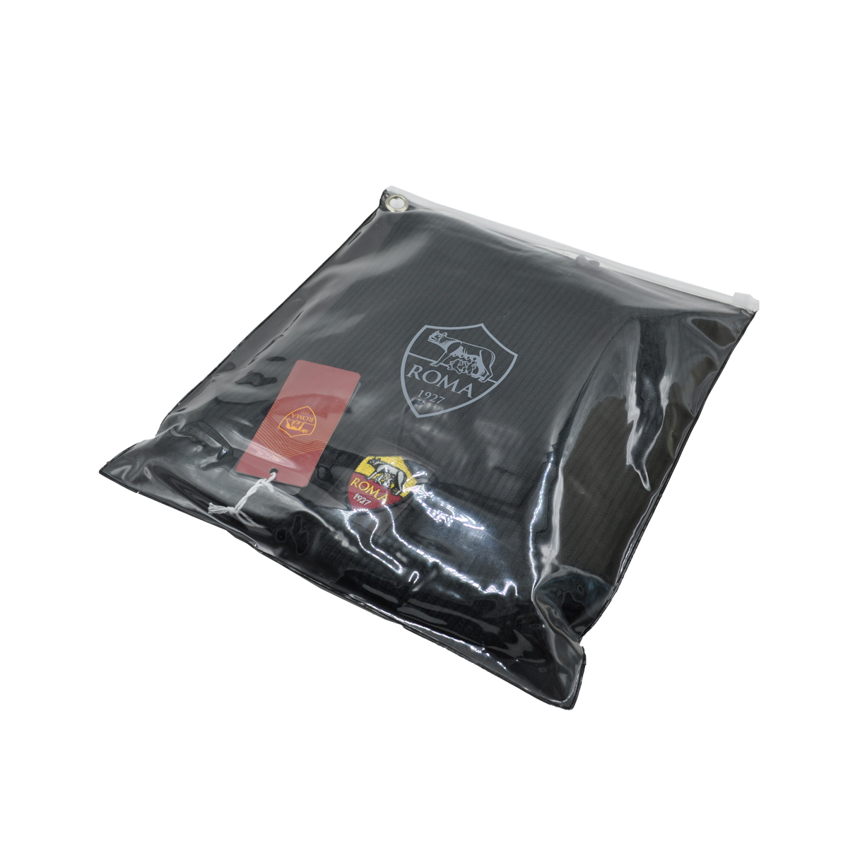SCALDACOLLO MAGLIA 1X1 PATCH PELLE RICAMATO INT.PILE 50%PC 50%PL ROMA