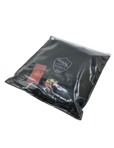 SCALDACOLLO MAGLIA 1X1 PATCH PELLE RICAMATO INT.PILE 50%PC 50%PL ROMA