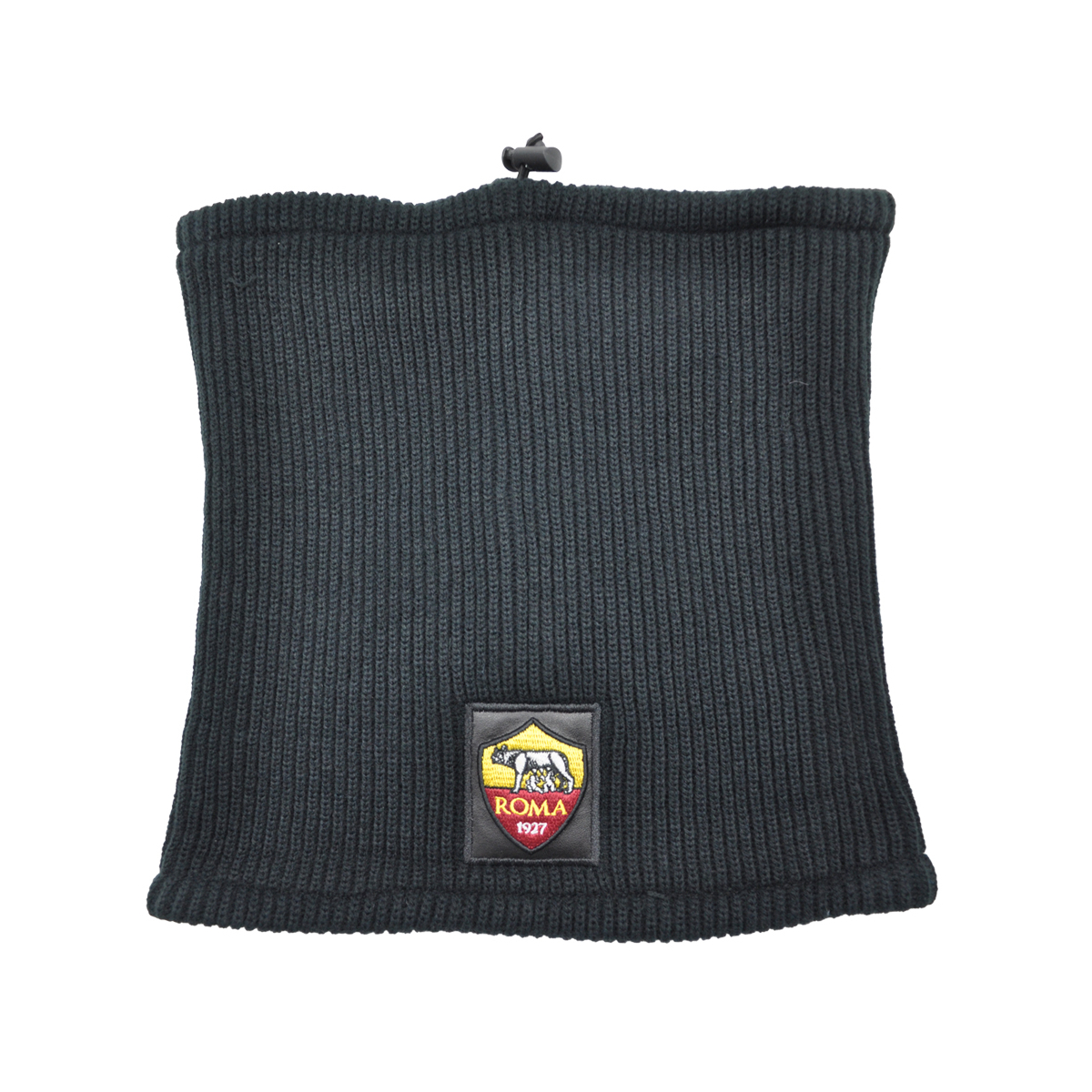 SCALDACOLLO MAGLIA 1X1 PATCH PELLE RICAMATO INT.PILE 50%PC 50%PL ROMA