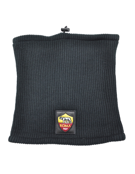 SCALDACOLLO MAGLIA 1X1 PATCH PELLE RICAMATO INT.PILE 50%PC 50%PL ROMA