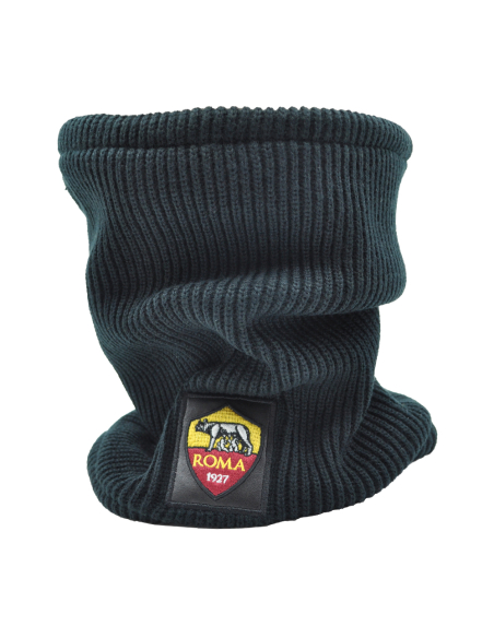 SCALDACOLLO MAGLIA 1X1 PATCH PELLE RICAMATO INT.PILE 50%PC 50%PL ROMA
