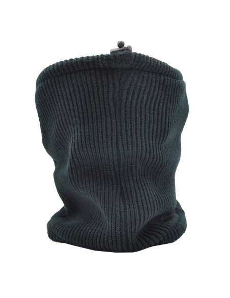 SCALDACOLLO MAGLIA 1X1 PATCH PELLE RICAMATO INT.PILE 50%PC 50%PL ROMA