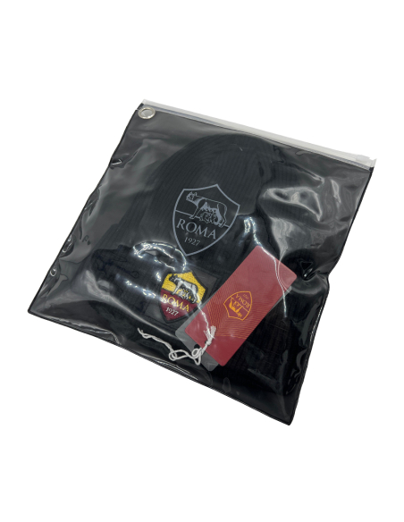 CAPPELLO SKIPPER MAGLIA 1X1 PATCH PELLE RICAMO INT.PILE 50%PC 50%PL ROMA