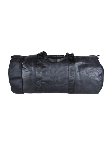 Borsone Stampato Nero Ric Rosso 100% Pl Milan - Imma Italy